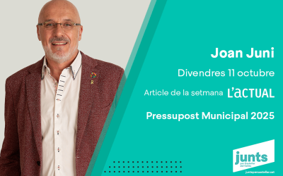 PRESSUPOST MUNICIPAL 2025